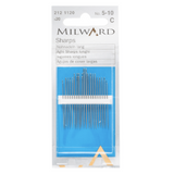 A packet of hand sewing needles