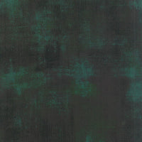 Distressed dark green cotton quilting fabric, Moda Basic Grunge in Christmas Green